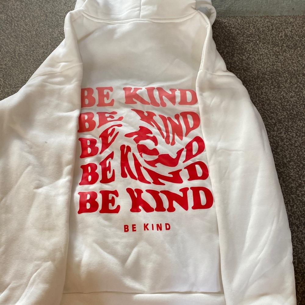 White sweatshirt